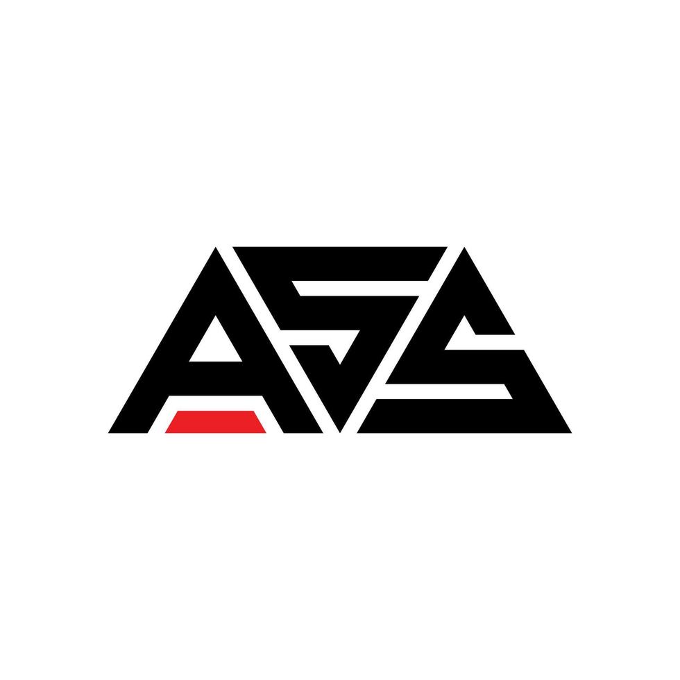 Arsch-Dreieck-Buchstaben-Logo-Design mit Dreiecksform. Arschdreieck-Logo-Design-Monogramm. Arsch-Dreieck-Vektor-Logo-Vorlage mit roter Farbe. Arsch dreieckiges Logo einfaches, elegantes und luxuriöses Logo. Arsch vektor