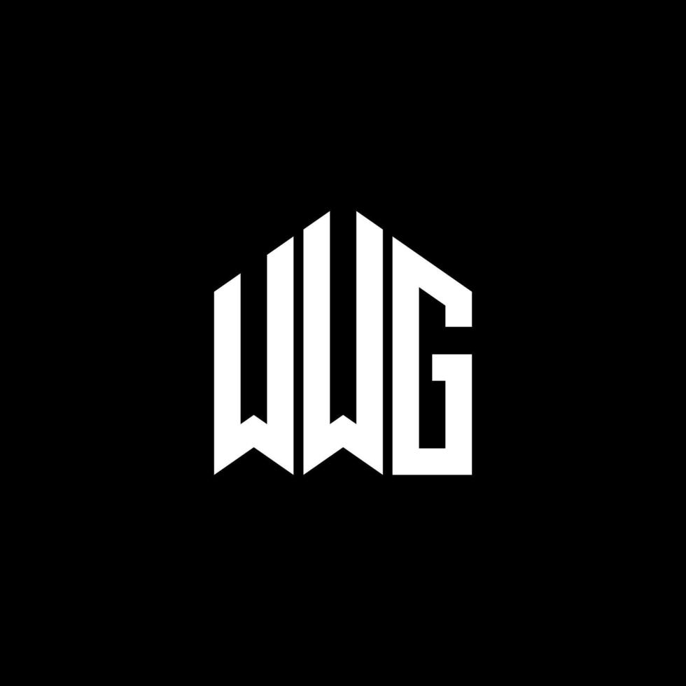 wwg brev logotyp design på svart bakgrund. wwg kreativa initialer brev logotyp koncept. wwg bokstavsdesign. vektor