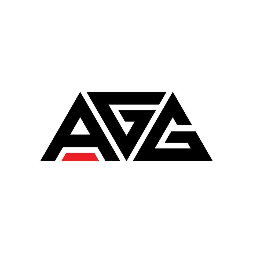 agg Dreiecksbuchstabe-Logo-Design mit Dreiecksform. Agg-Dreieck-Logo-Design-Monogramm. agg dreieck vektor logo vorlage mit roter farbe. agg dreieckiges logo einfaches, elegantes und luxuriöses logo. agg