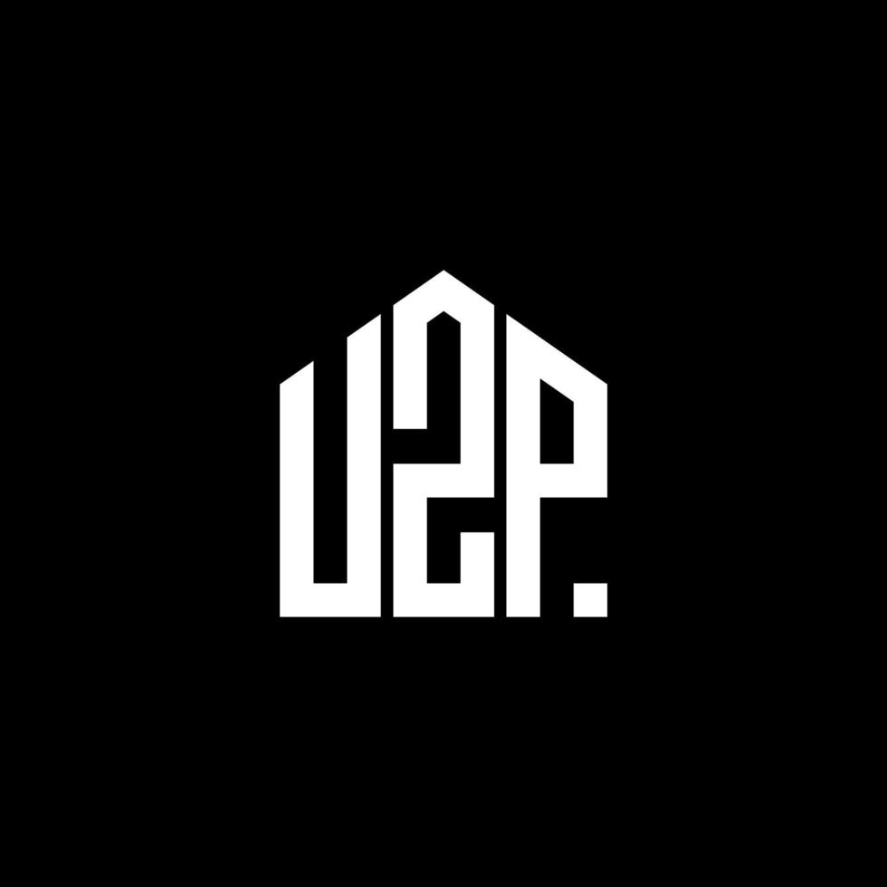 uzp brev logotyp design på svart bakgrund. uzp kreativa initialer brev logotyp koncept. uzp bokstavsdesign. vektor