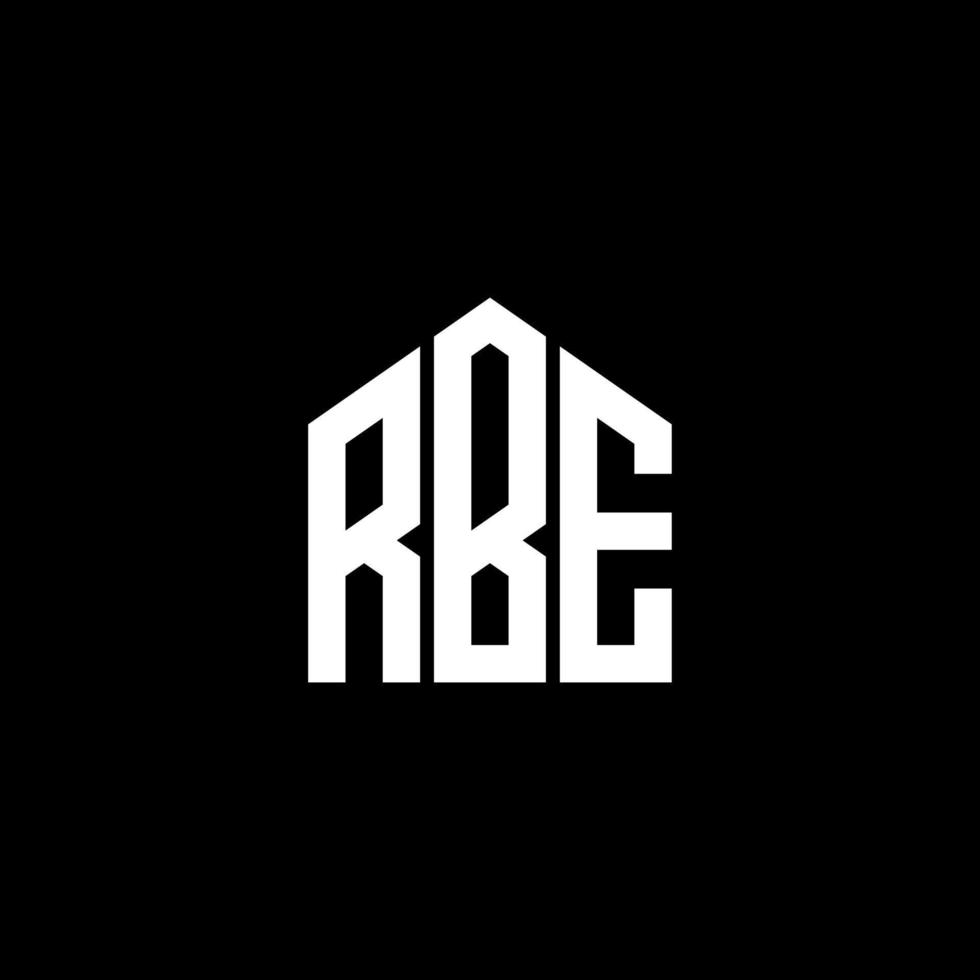 rbe-Buchstaben-Design. rbe-Buchstaben-Logo-Design auf schwarzem Hintergrund. rbe kreative Initialen schreiben Logo-Konzept. rbe-Buchstaben-Design. rbe-Buchstaben-Logo-Design auf schwarzem Hintergrund. r vektor