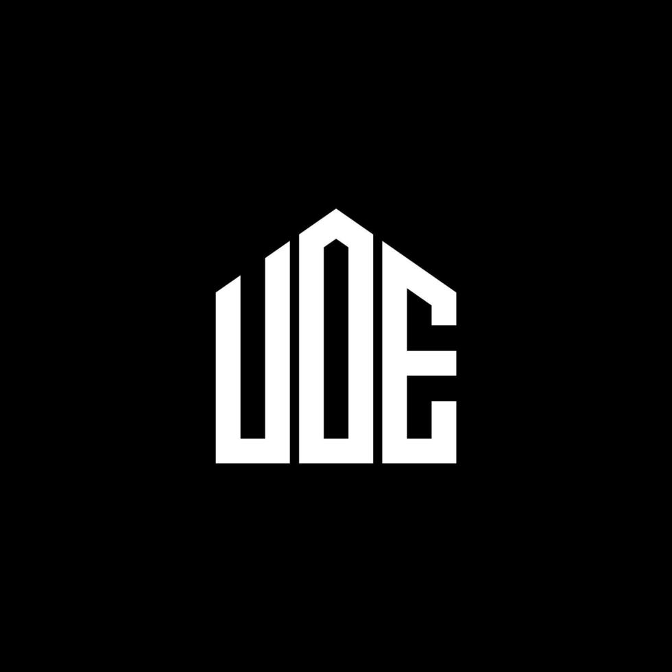 uoe brev logotyp design på svart bakgrund. uoe kreativa initialer brev logotyp koncept. uoe bokstavsdesign. vektor