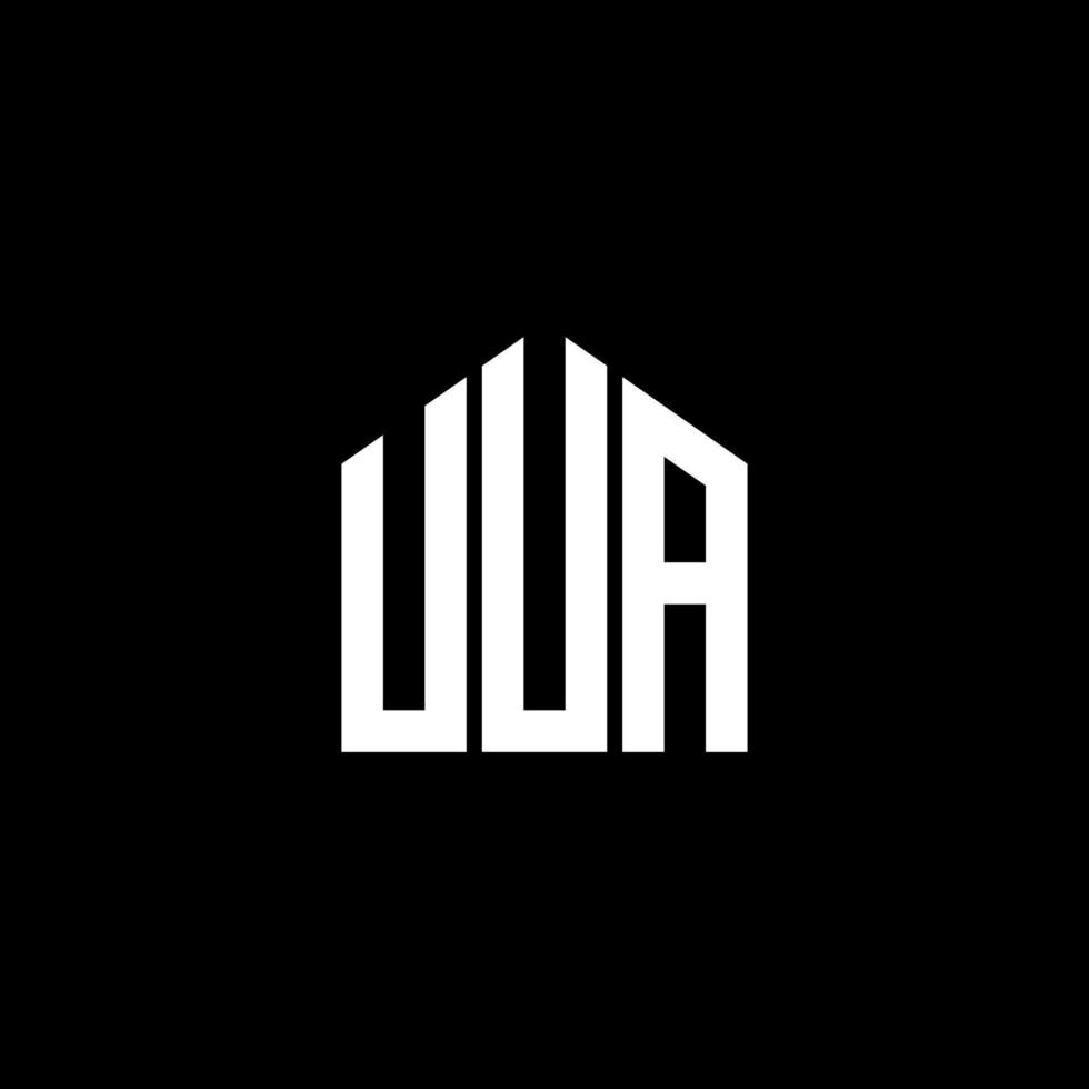 uua-Buchstaben-Logo-Design auf schwarzem Hintergrund. uua kreatives Initialen-Buchstaben-Logo-Konzept. uua Briefgestaltung. vektor