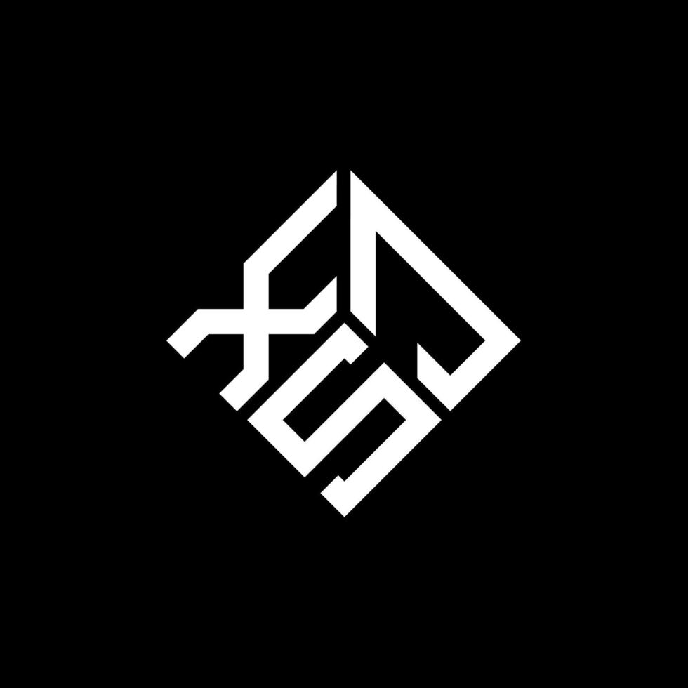 xjs-Buchstaben-Logo-Design auf schwarzem Hintergrund. xjs kreatives Initialen-Buchstaben-Logo-Konzept. xjs Briefgestaltung. vektor
