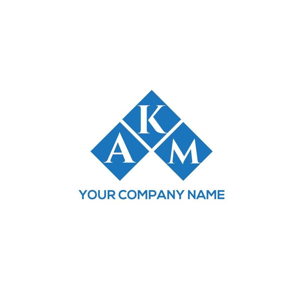 akm-Brief-Design.akm-Brief-Logo-Design auf weißem Hintergrund. akm kreatives Initialen-Buchstaben-Logo-Konzept. akm-Brief-Design.akm-Brief-Logo-Design auf weißem Hintergrund. a vektor