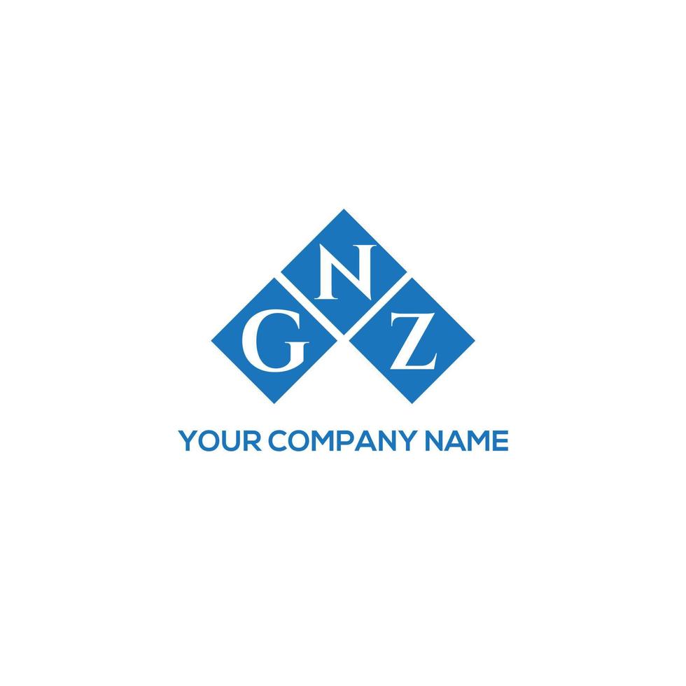 GNZ-Brief-Logo-Design auf weißem Hintergrund. gnz kreatives Initialen-Buchstaben-Logo-Konzept. gnz Briefgestaltung. vektor
