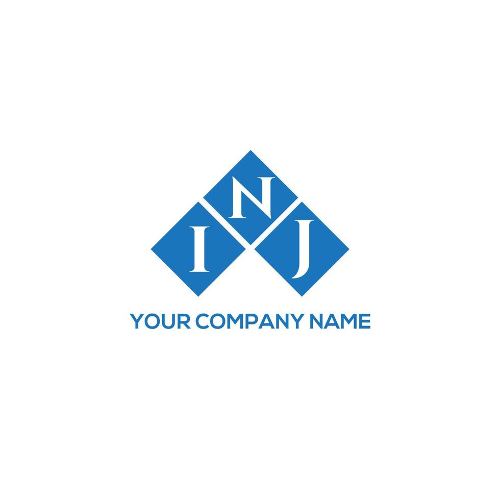 inj-Buchstaben-Logo-Design auf weißem Hintergrund. inj kreative Initialen schreiben Logo-Konzept. inj Briefgestaltung. vektor