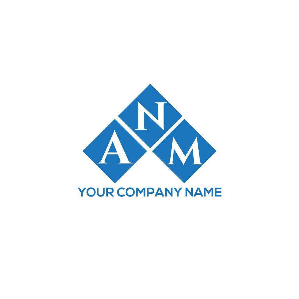 anm brev logotyp design på vit bakgrund. anm kreativa initialer brev logotyp koncept. anm bokstavsdesign. vektor