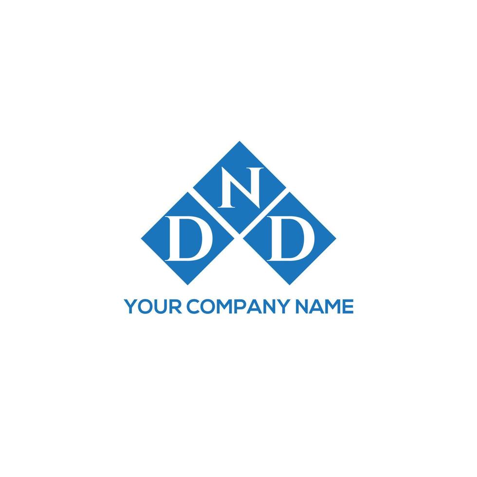 DND-Brief-Logo-Design auf weißem Hintergrund. dnd kreatives Initialen-Buchstaben-Logo-Konzept. dnd Briefgestaltung. vektor