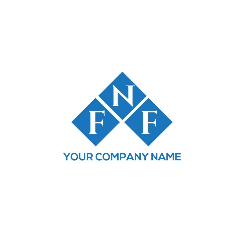 fnf-Brief-Logo-Design auf weißem Hintergrund. fnf kreative Initialen schreiben Logo-Konzept. fnf Briefgestaltung. vektor