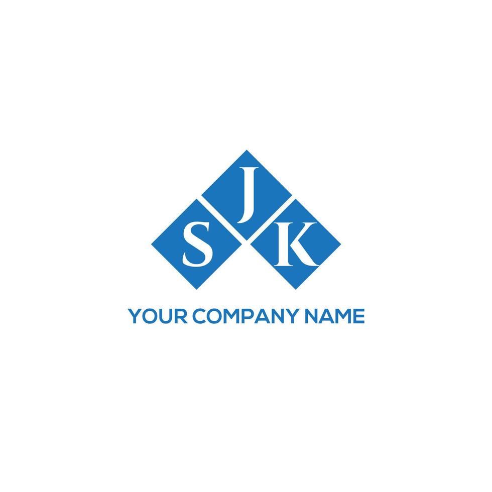 sjk-Buchstaben-Logo-Design auf weißem Hintergrund. sjk kreative Initialen schreiben Logo-Konzept. sjk Briefgestaltung. vektor