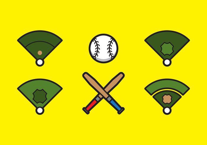 Gratis Baseball Vector Icon Illustrations # 5