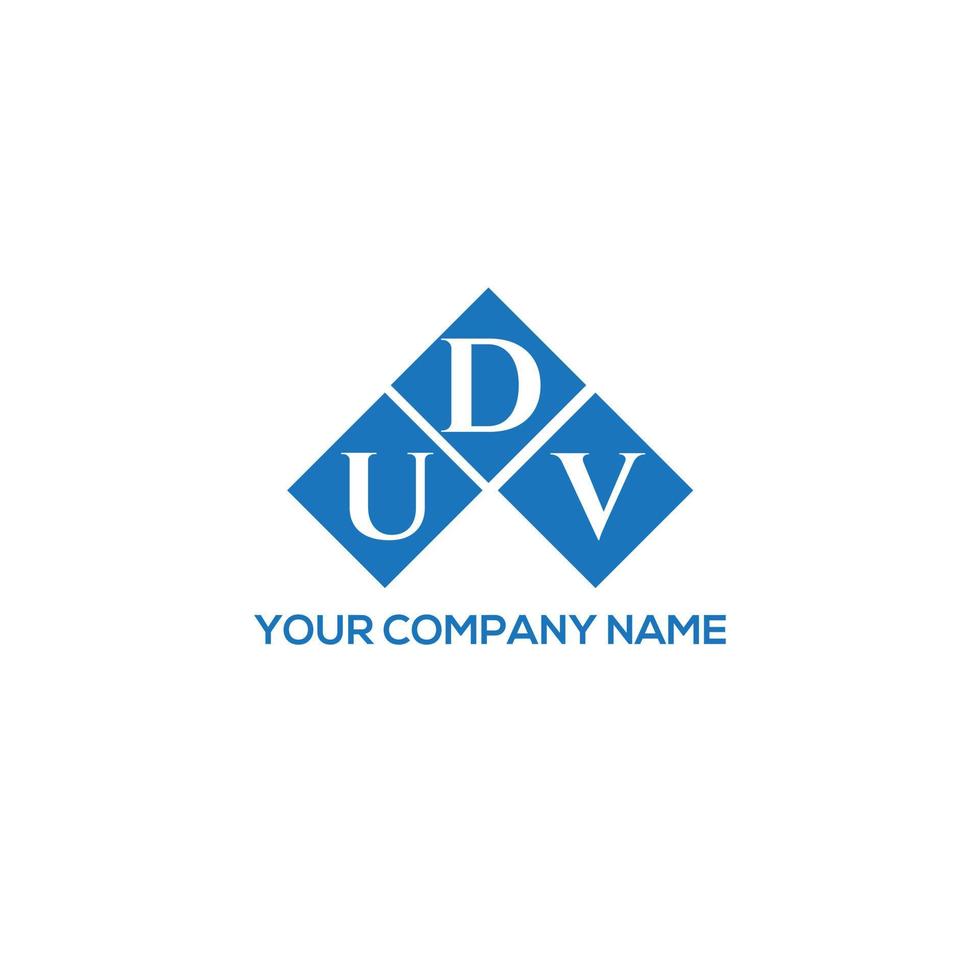 Udu-Brief-Logo-Design auf weißem Hintergrund. udu kreatives Initialen-Buchstaben-Logo-Konzept. Udu-Buchstaben-Design. vektor