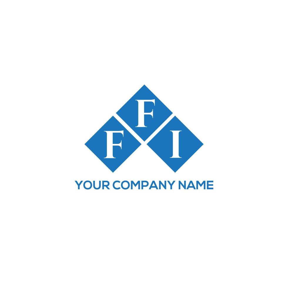 ffi-Brief-Logo-Design auf weißem Hintergrund. ffi kreative Initialen schreiben Logo-Konzept. ffi Briefgestaltung. vektor