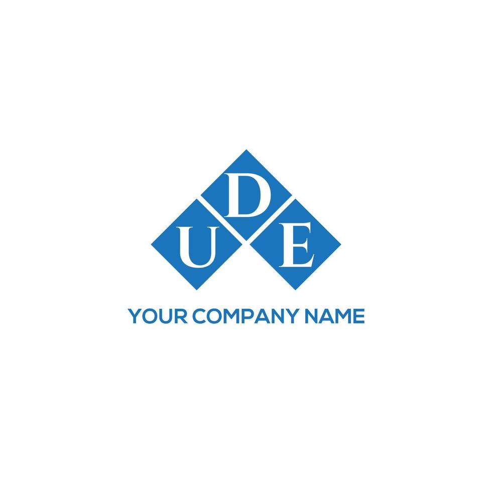 ude brev logotyp design på vit bakgrund. ude kreativa initialer brev logotyp koncept. ude bokstavsdesign. vektor