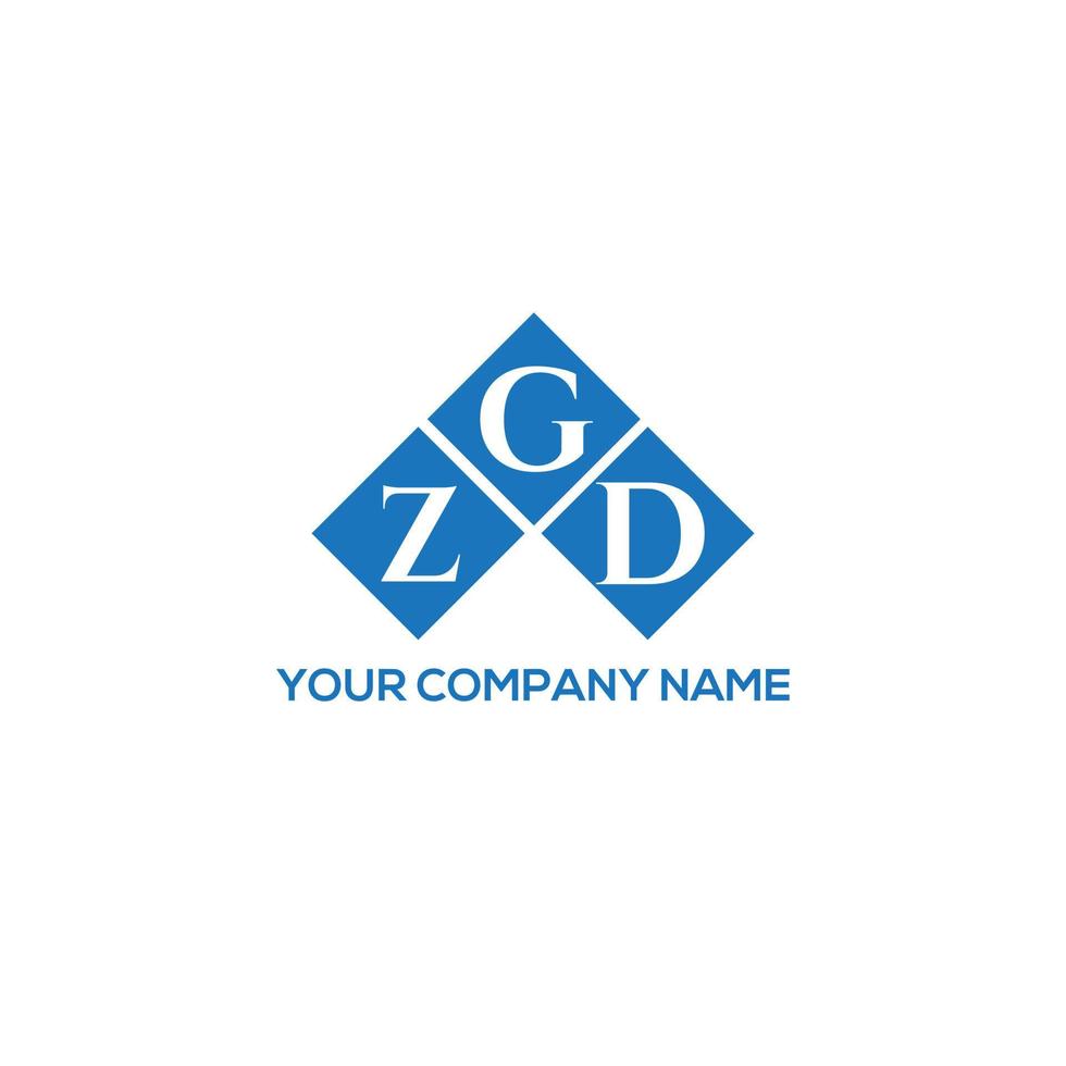 zgd-Buchstaben-Logo-Design auf weißem Hintergrund. zgd kreative Initialen schreiben Logo-Konzept. zgd Briefgestaltung. vektor