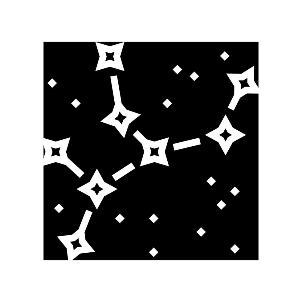 Konstellation astrologische Glyphen-Symbol-Vektor-Illustration vektor