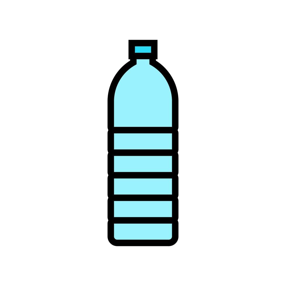 flasche kunststoff farbe symbol vektor illustration