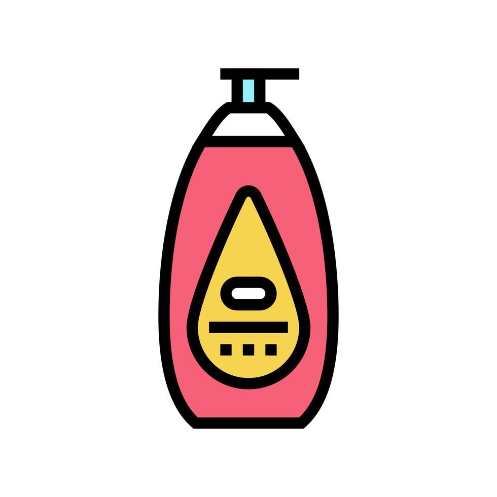 Baby Lotion kosmetische Farbe Symbol Vektor Illustration