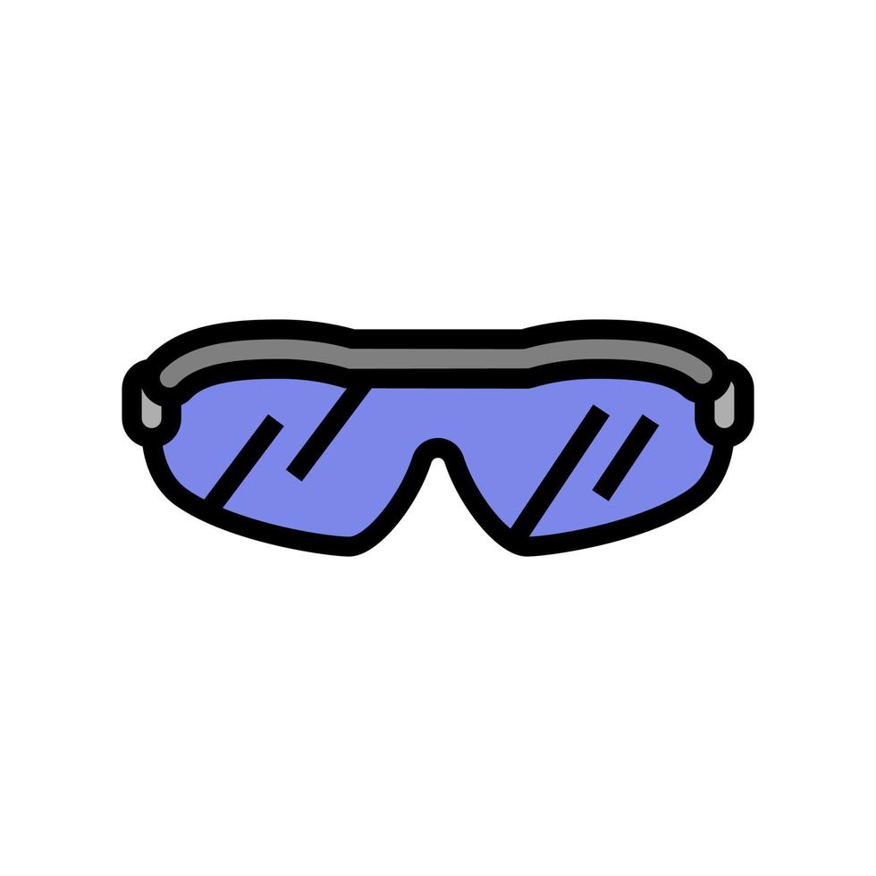 Sonnenbrille Golfspieler Zubehör Farbsymbol Vektor Illustration