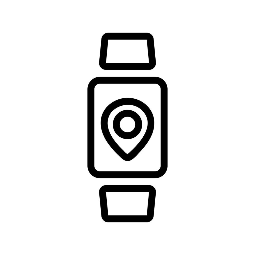 Smartwatch-Symbolvektor. isolierte kontursymbolillustration vektor