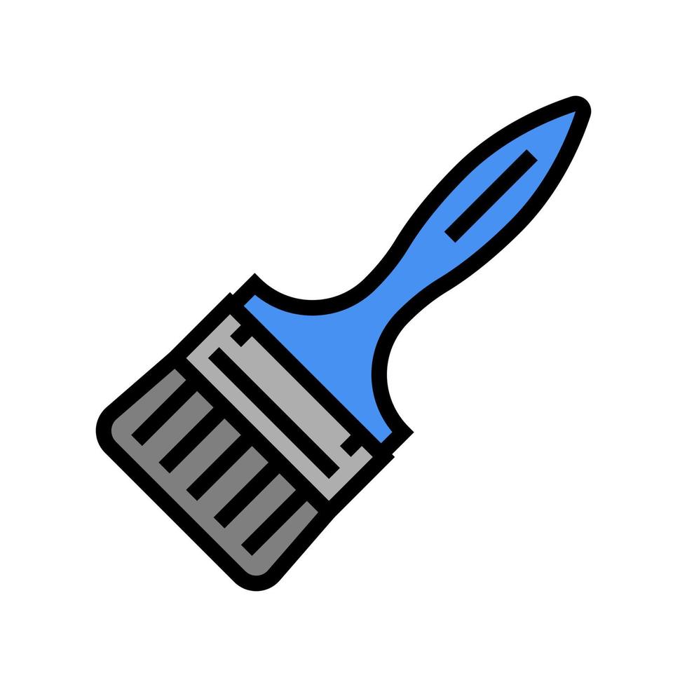 Pinsel Werkzeug Farbe Symbol Vektor Illustration