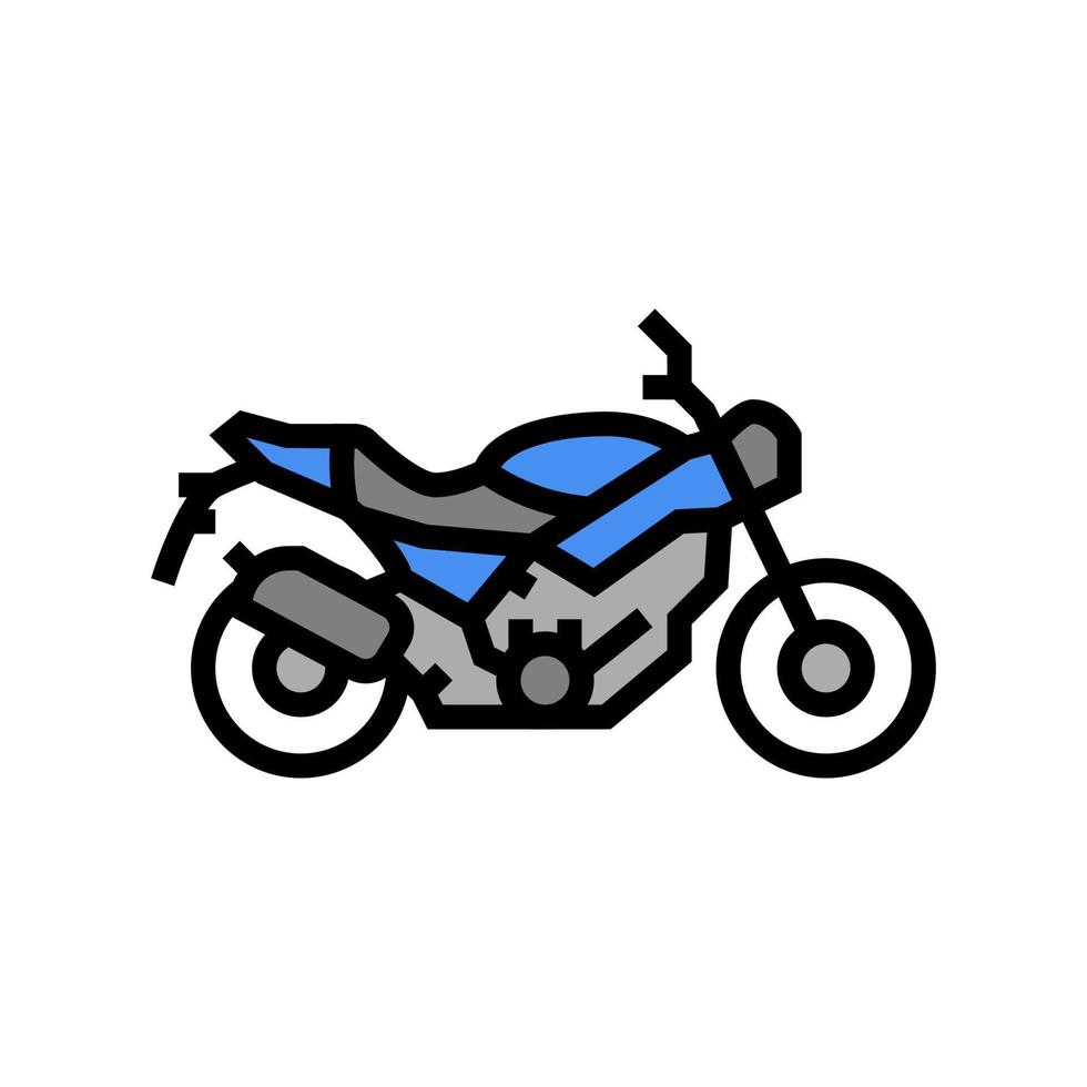 Motorrad Transport Farbe Symbol Vektor Illustration