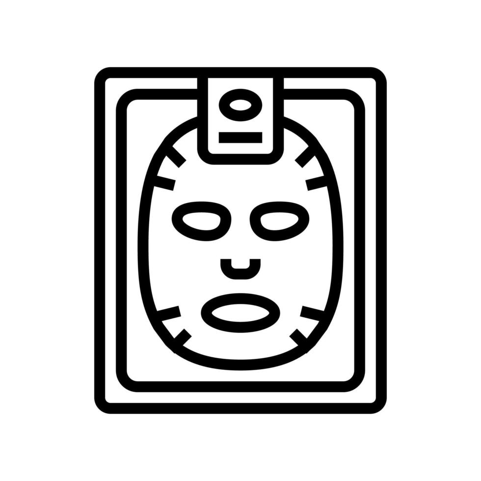 Gesichtsmaske Linie Symbol Vektor Illustration