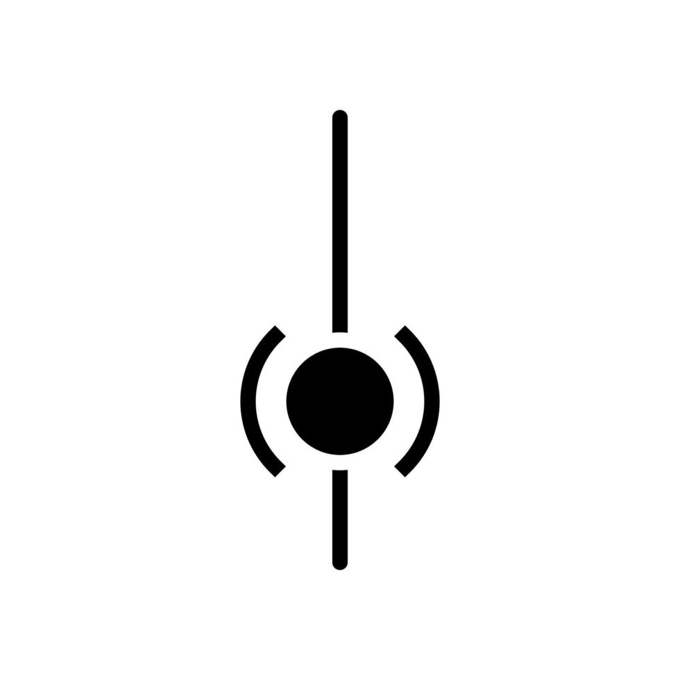 ui Scroll-Zeichen Glyphen-Symbol Vektor-Illustration vektor