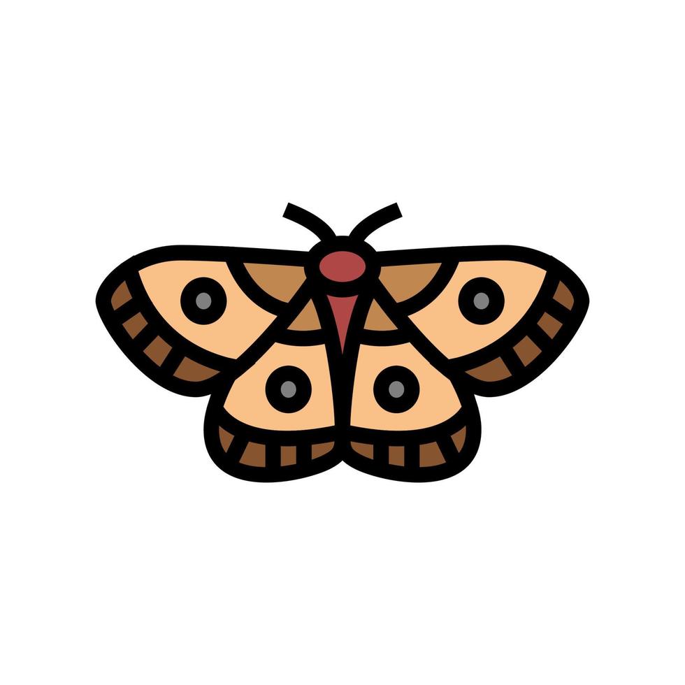 motte insekt farbe symbol vektor illustration