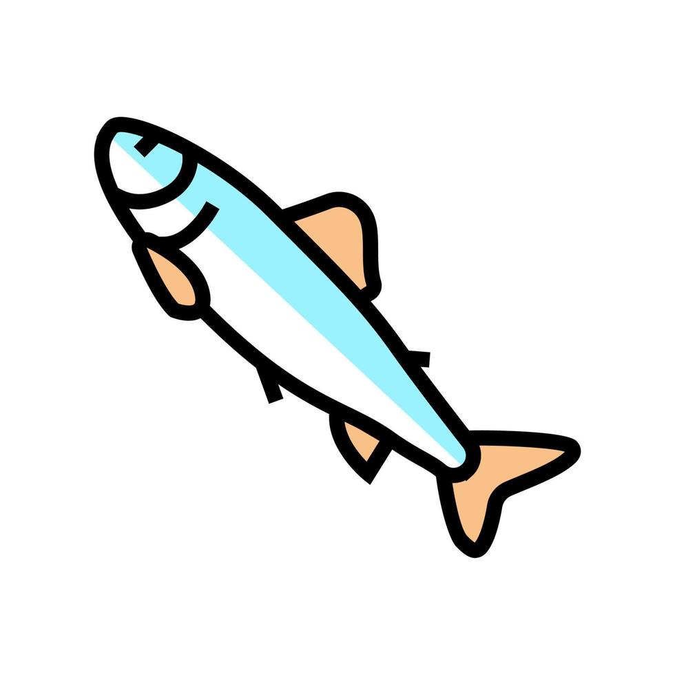 Parr Lachs Farbe Symbol Vektor Illustration