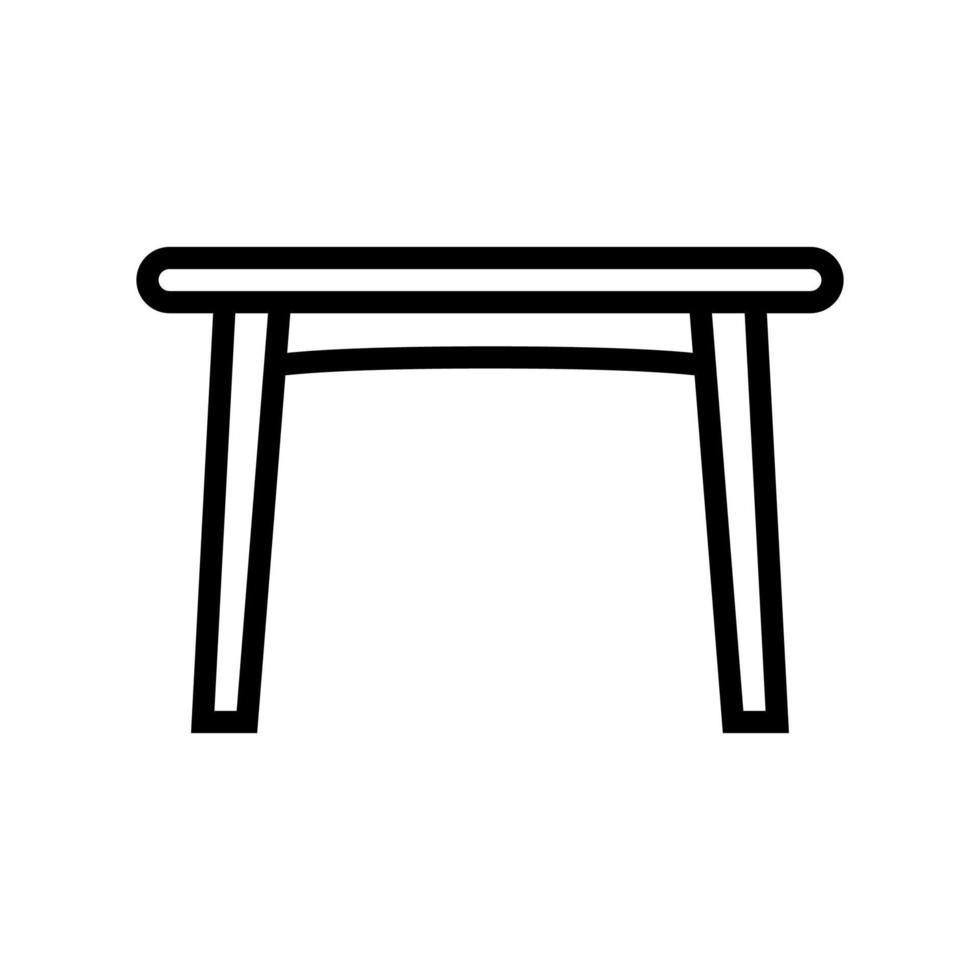 bord matsal linje ikon vektorillustration vektor