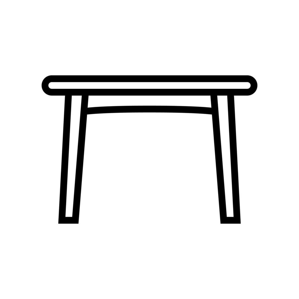 Tabelle Esszimmer Symbol Vektor Illustration