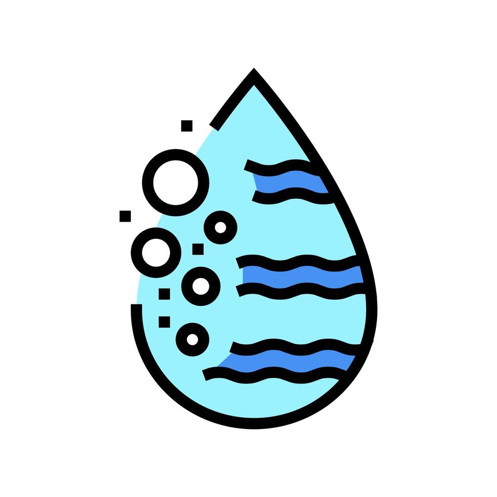 mousserande vatten färg ikon vektor illustration