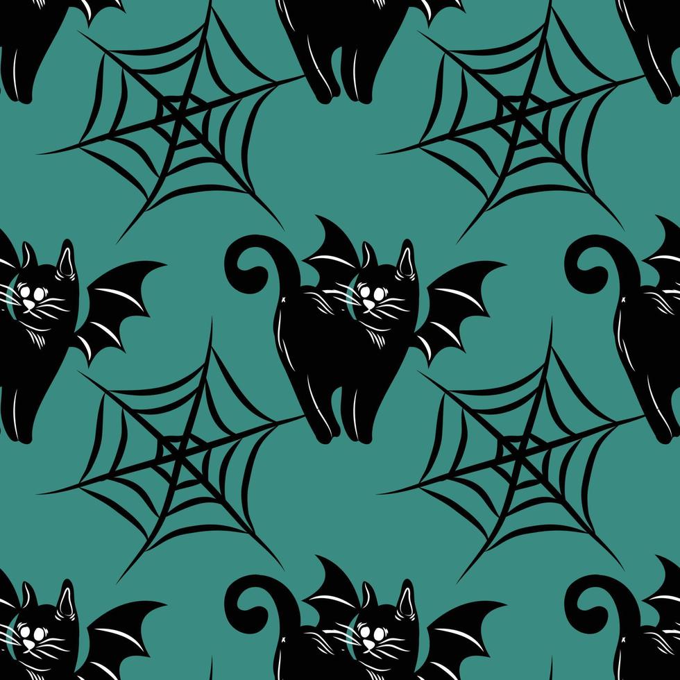 halloween söt konst objekt sömlös vektor design