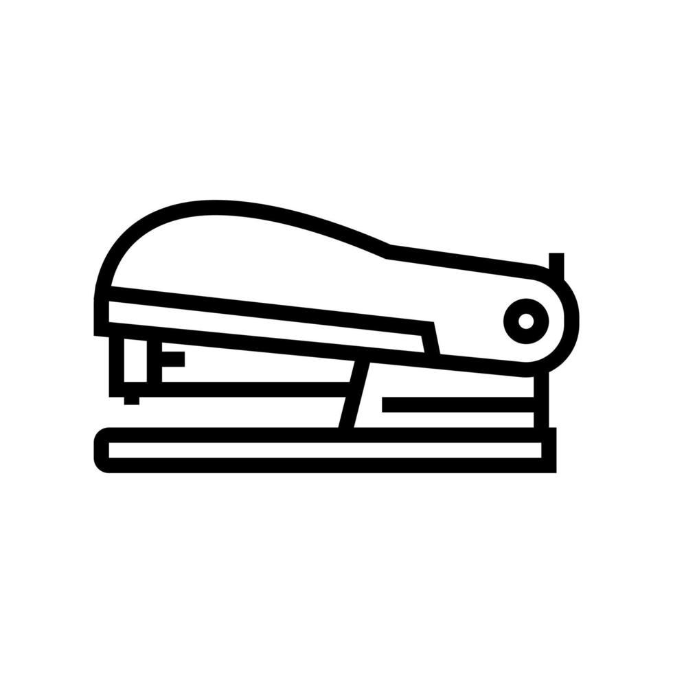 Hefter Briefpapier Werkzeuglinie Symbol Vektor Illustration