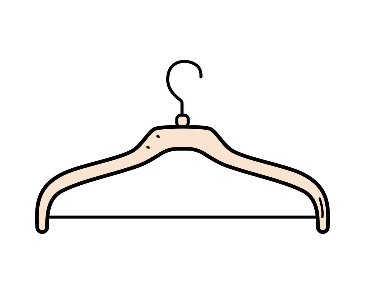 ikon klädhängare, tillbehör garderob provrum. vektor illustration av ett isolat på en vit bakgrund.
