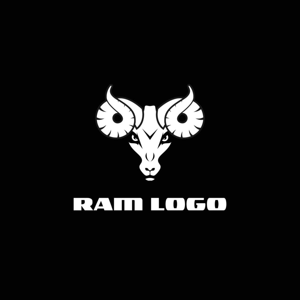 ram logotyp, maskot team vektor