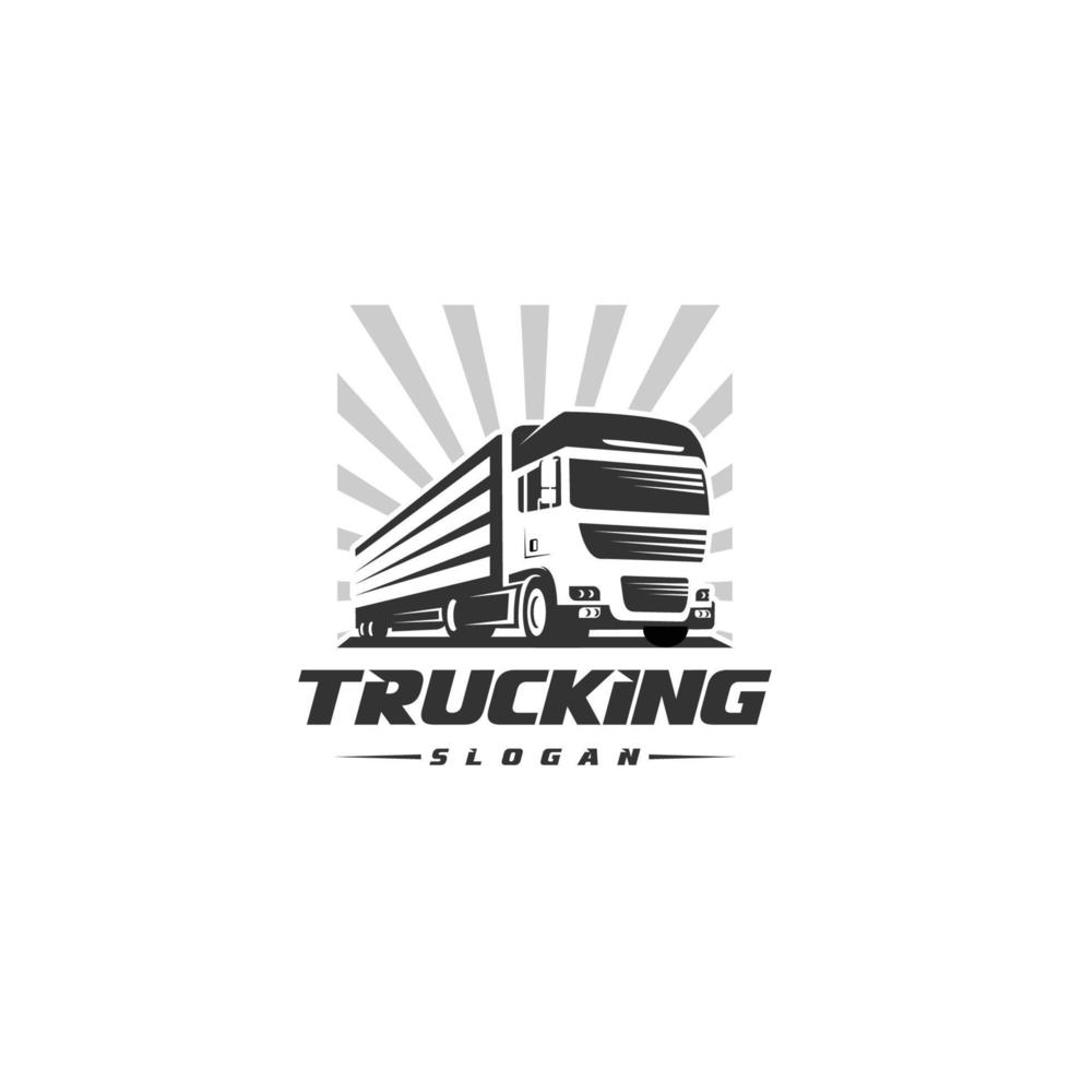 LKW-Silhouette abstrakte Logo-Vorlage Vektor-Illustration vektor