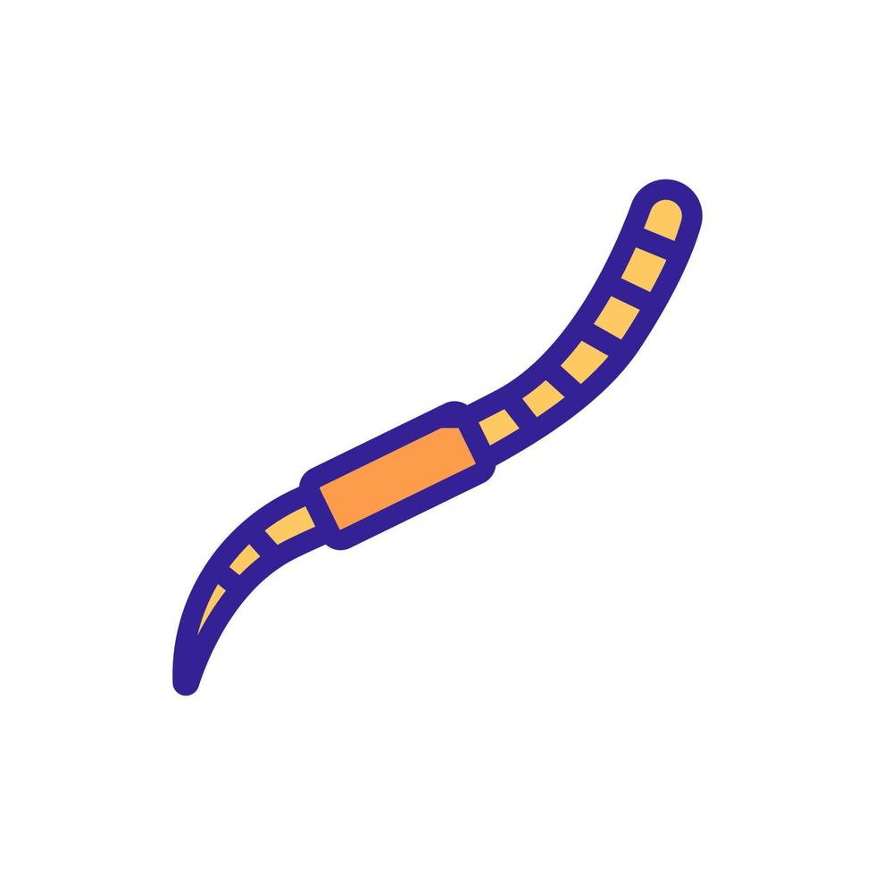 Wurm-Icon-Vektor. isolierte kontursymbolillustration vektor