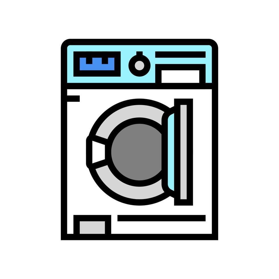 Waschmaschine Farbe Symbol Vektor Illustration
