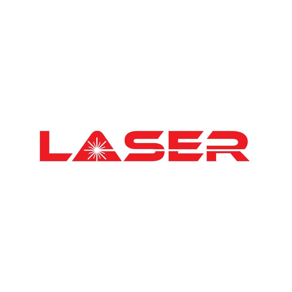 Laser-Text-Firmenlogo-Vorlage vektor