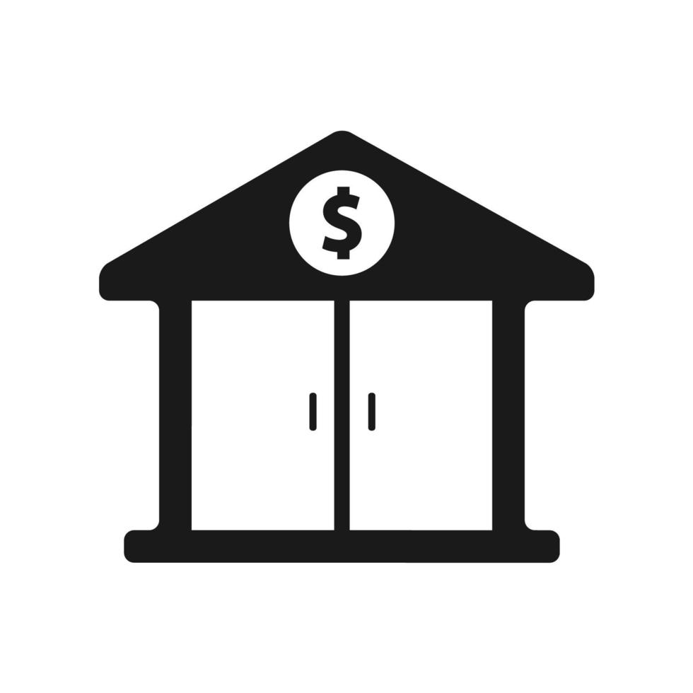 bank illustration vektor logotyp mall