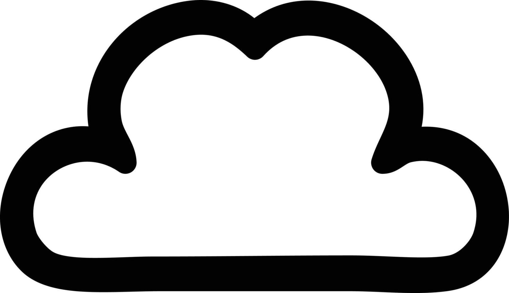 einfaches Cloud-Symbol vektor