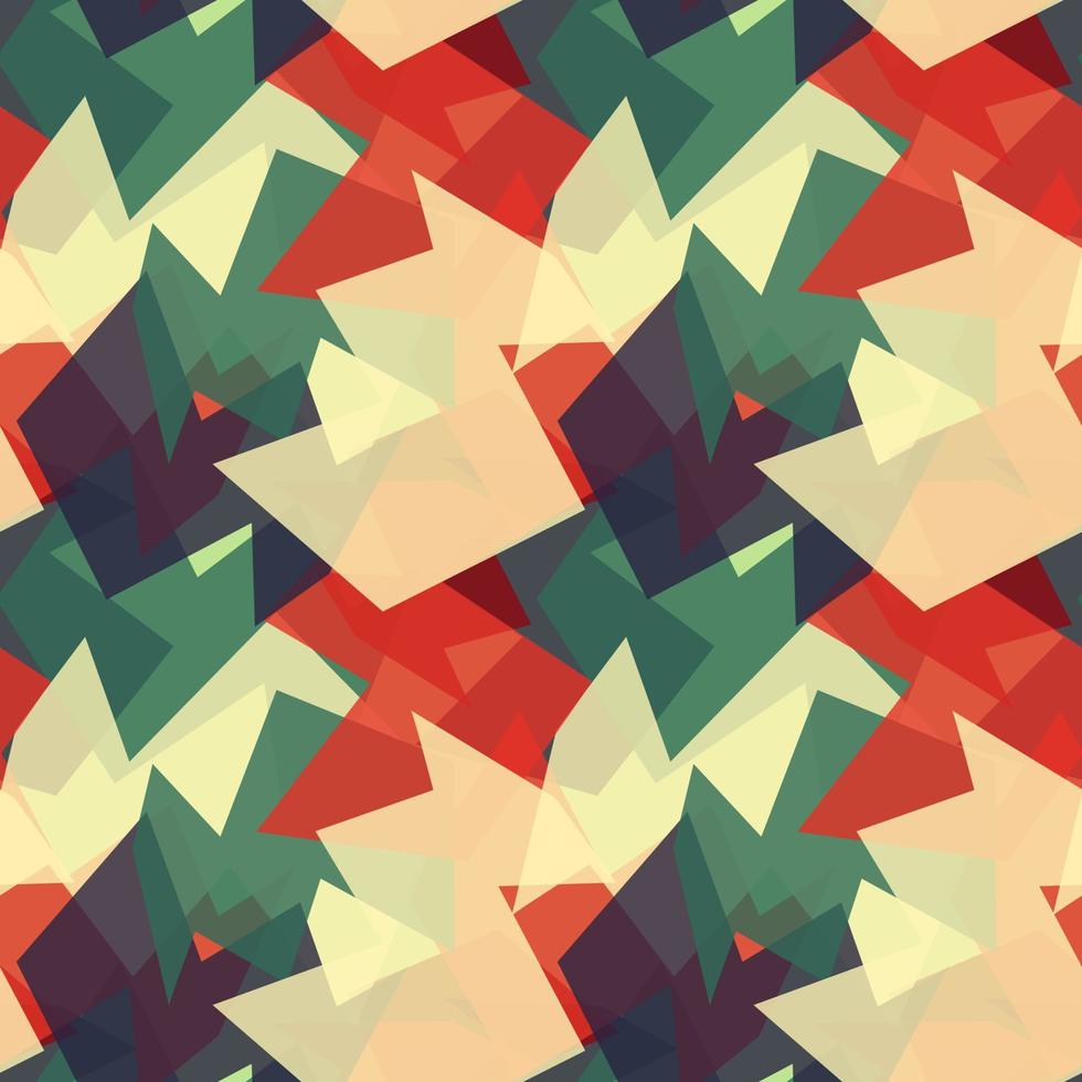 abstraktes Dreieck nahtloses Muster. unregelmäßige geometrische Low-Poly-Tapete. polygonaler Hintergrund. vektor