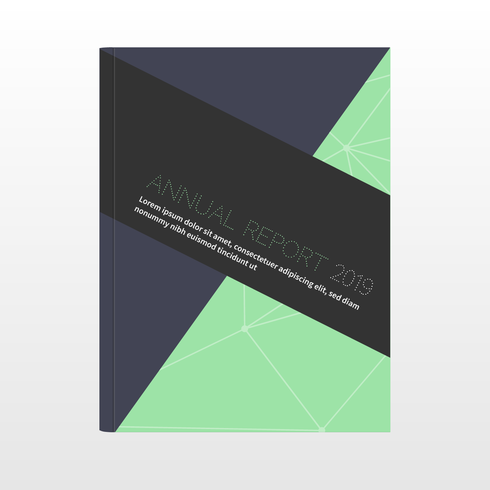 Årsredovisning Design Cover vektor