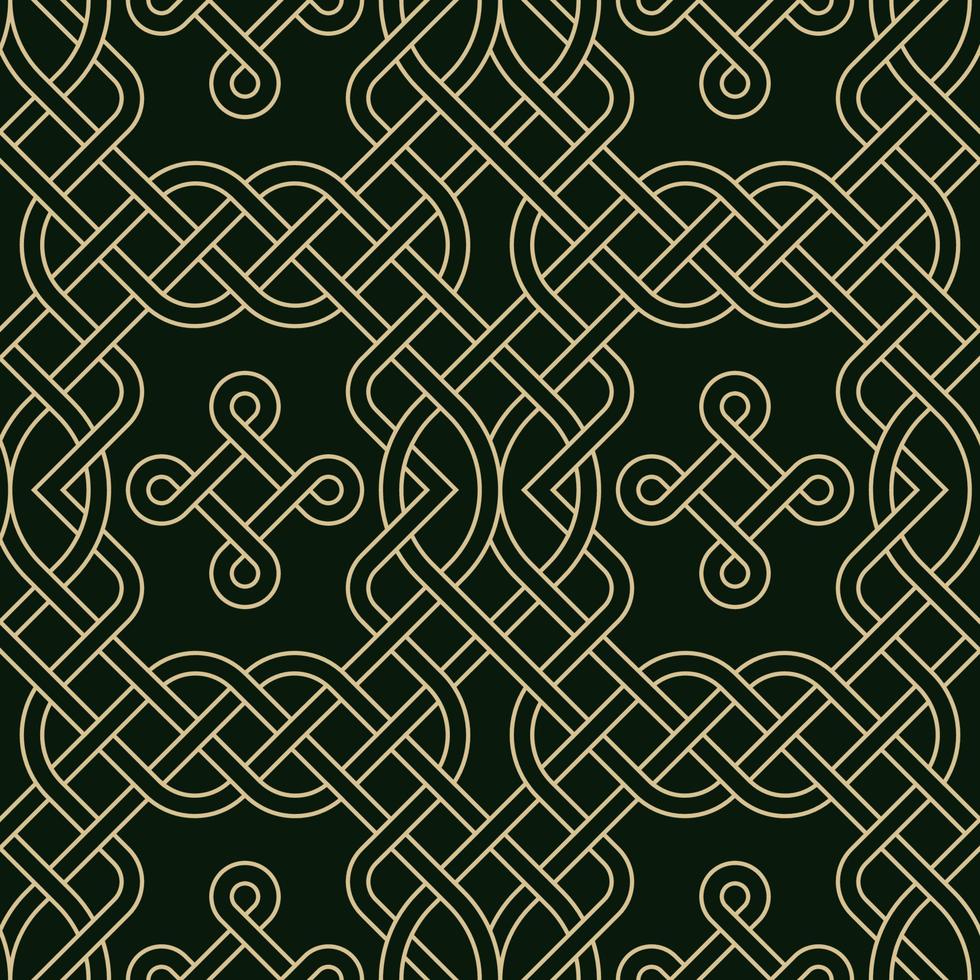 Keltische Knoten inspirierten nahtlosen Hintergrund vektor