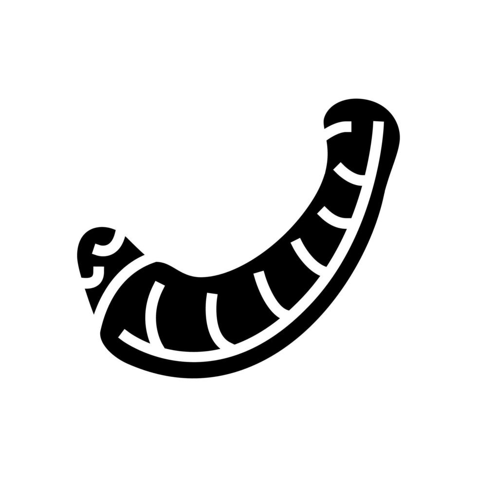 Halshuhn-Glyphen-Symbol-Vektorillustration vektor