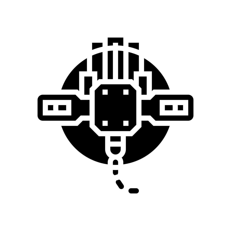 Jagdfallen-Glyphen-Symbol-Vektor-Illustration vektor