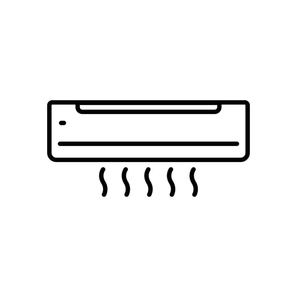 Klimaanlage-Symbol. Symbol im Zusammenhang mit Elektronik. Liniensymbolstil. einfaches Design editierbar vektor